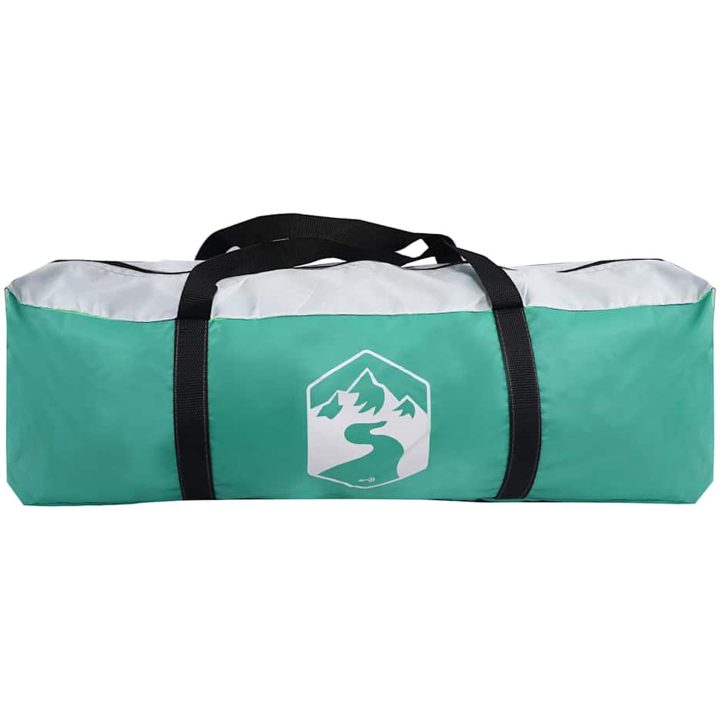 Pooltält med avtagbara gylf- och nätväggar havsgrönt vidaXL 618 x 532 cm – bild 10