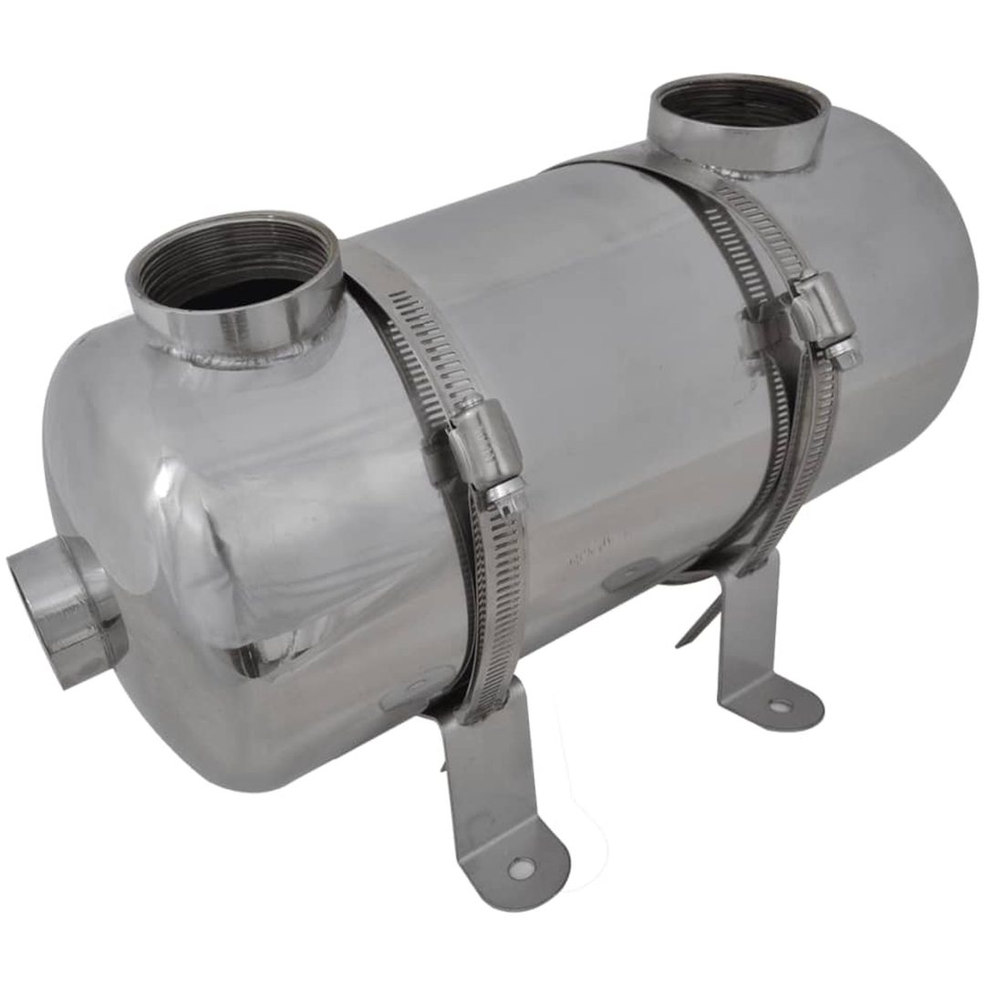 Poolvärmeväxlare 40 kW vidaXL 355 x 134 mm