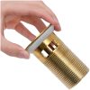 Pop-up bottenventil med överflödesfunktion guld 6,4x6,4x9,1 cm vidaXL – miniatyr 5