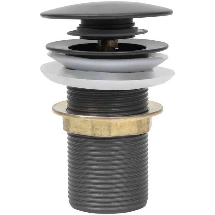 Pop-up bottenventil utan överflödesfunktion grå 6,4x6,4x9,1 cm vidaXL – bild 3