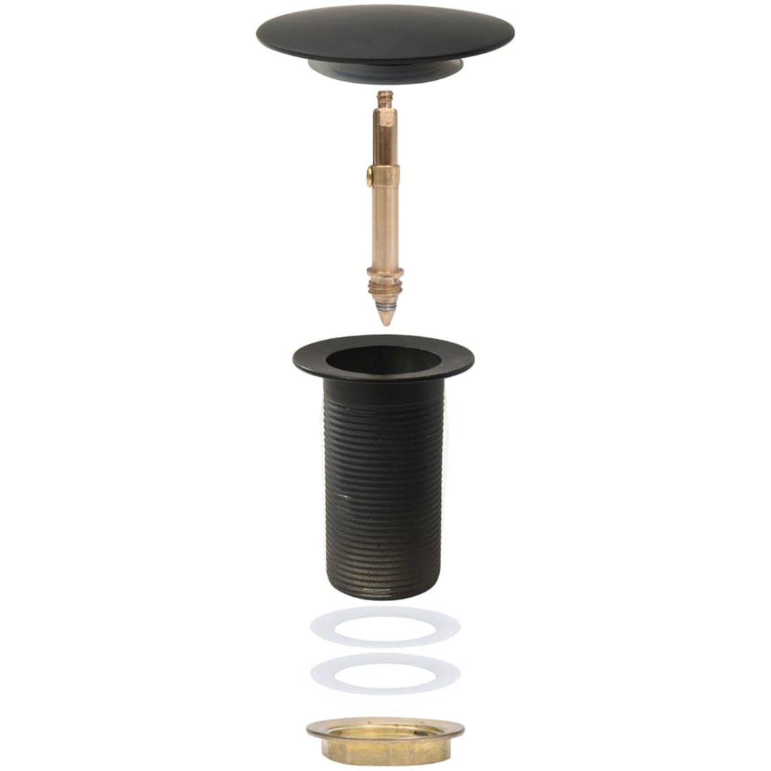 Pop-up bottenventil utan överflödesfunktion grå 6,4x6,4x9,1 cm vidaXL – bild 7