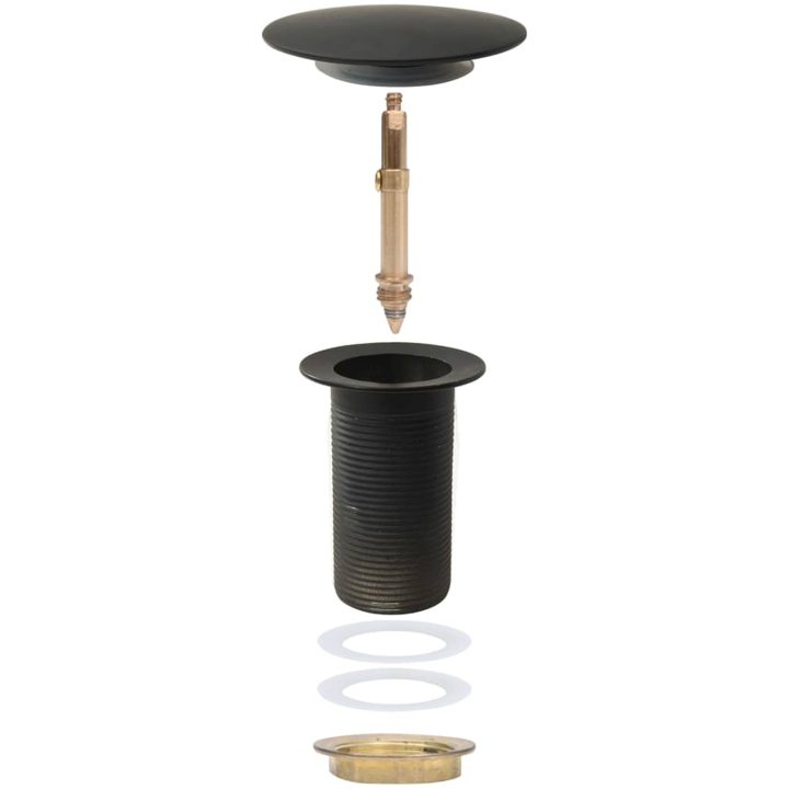 Pop-up bottenventil utan överflödesfunktion grå 6,4x6,4x9,1 cm vidaXL – bild 7