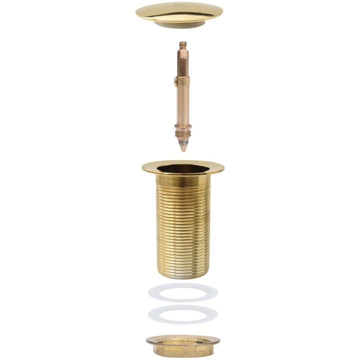 Pop-up bottenventil utan överflödesfunktion guld 6,4x6,4x9,1 cm vidaXL – bild 4