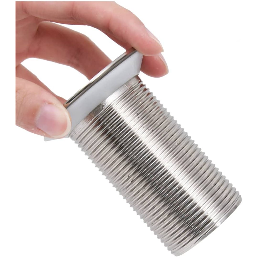 Pop-up bottenventil utan överflödesfunktion krom 6,4x6,4x9,1 cm vidaXL – bild 5