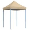 Pop-Up hopfällbart partytält 200x200x306 cm beige vidaXL – miniatyr 2