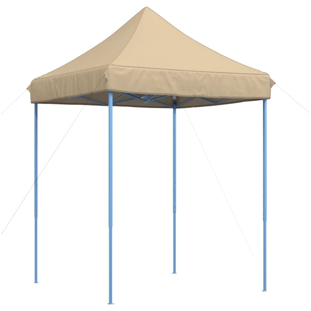 Pop-Up hopfällbart partytält 200x200x306 cm beige vidaXL – bild 2