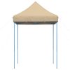 Pop-Up hopfällbart partytält 200x200x306 cm beige vidaXL – miniatyr 4