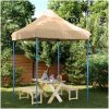 Pop-Up hopfällbart partytält 200x200x306 cm beige vidaXL – miniatyr 1