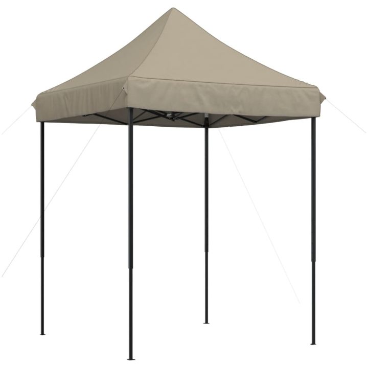 Pop-Up hopfällbart partytält 200x200x306 cm taupe vidaXL – bild 2