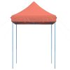 Pop-Up hopfällbart partytält 200x200x306 cm terrakotta vidaXL – miniatyr 3