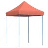 Pop-Up hopfällbart partytält 200x200x306 cm terrakotta vidaXL – miniatyr 5