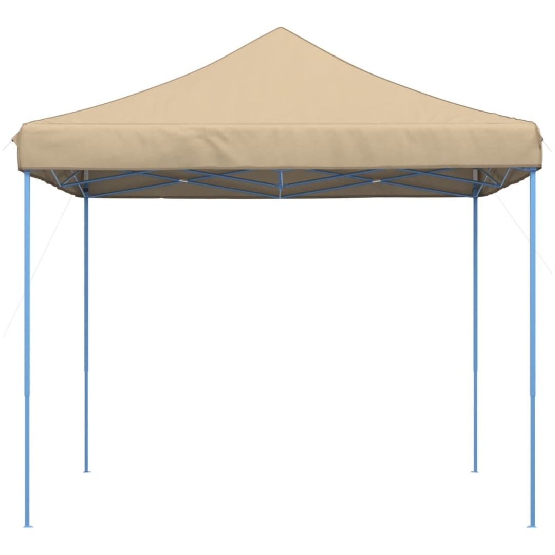 Pop-Up hopfällbart partytält 292x292x315 cm beige vidaXL – bild 4