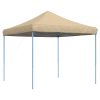 Pop-Up hopfällbart partytält 292x292x315 cm beige vidaXL – miniatyr 5