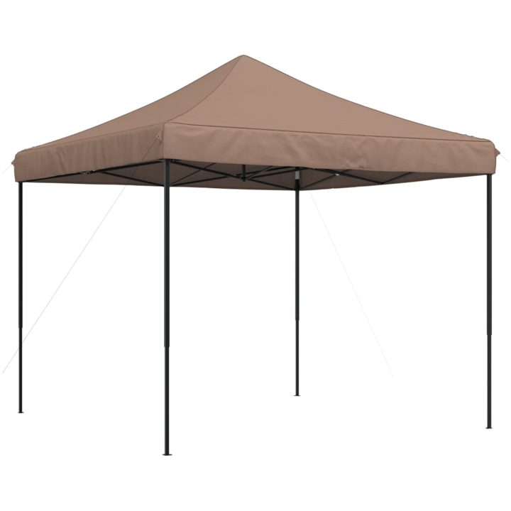Pop-Up hopfällbart partytält 292x292x315 cm brun vidaXL – bild 2