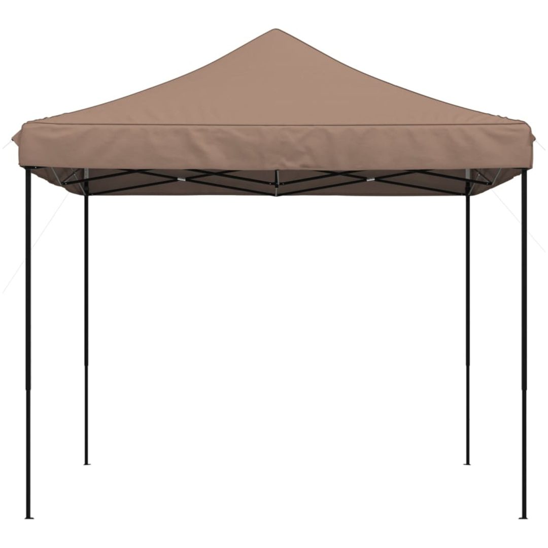 Pop-Up hopfällbart partytält 292x292x315 cm brun vidaXL – bild 3
