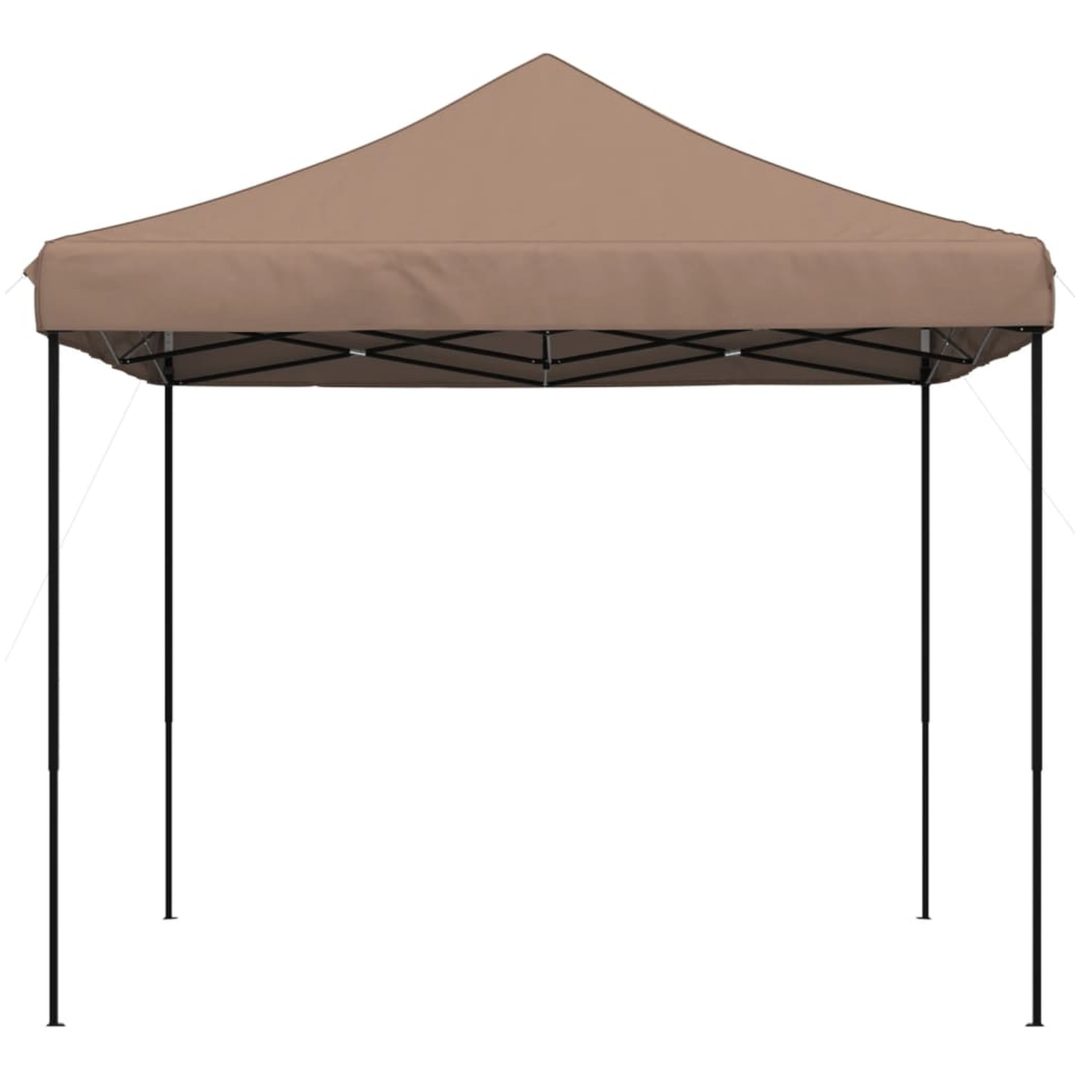 Pop-Up hopfällbart partytält 292x292x315 cm brun vidaXL – bild 4