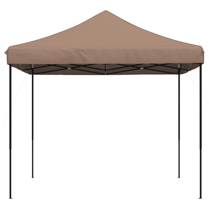 Pop-Up hopfällbart partytält 292x292x315 cm brun vidaXL – bild 4