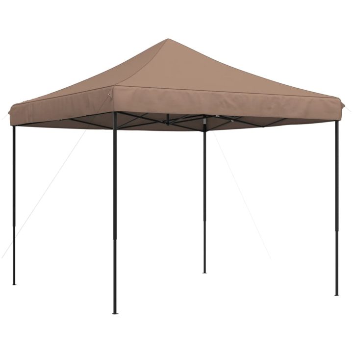Pop-Up hopfällbart partytält 292x292x315 cm brun vidaXL – bild 5