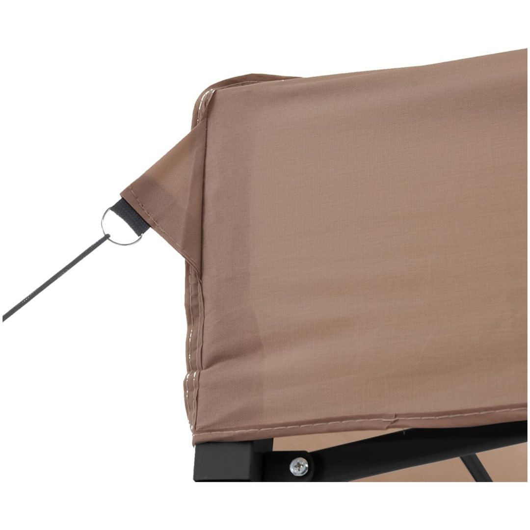 Pop-Up hopfällbart partytält 292x292x315 cm brun vidaXL – bild 7
