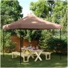 Pop-Up hopfällbart partytält 292x292x315 cm brun vidaXL – miniatyr 1