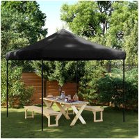 Pop-Up hopfällbart partytält 292x292x315 cm svart vidaXL