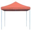Pop-Up hopfällbart partytält 292x292x315 cm terrakotta vidaXL – miniatyr 4