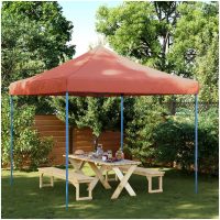Pop-Up hopfällbart partytält 292x292x315 cm terrakotta vidaXL