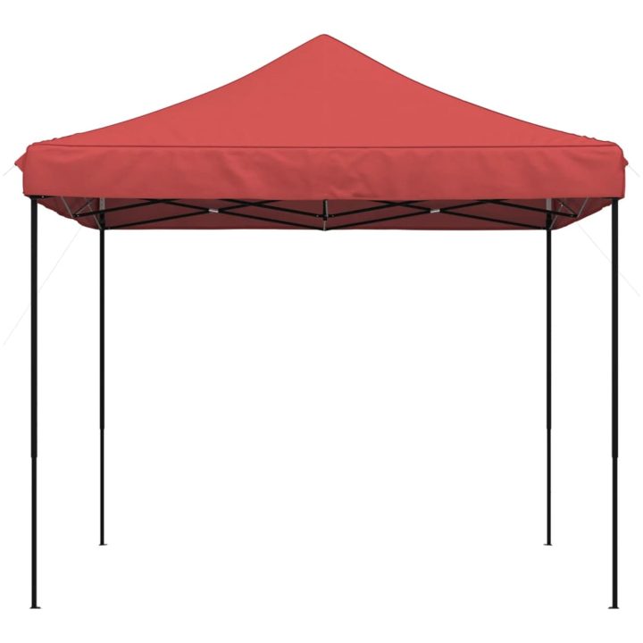 Pop-Up hopfällbart partytält 292x292x315 cm vinröd vidaXL – bild 3