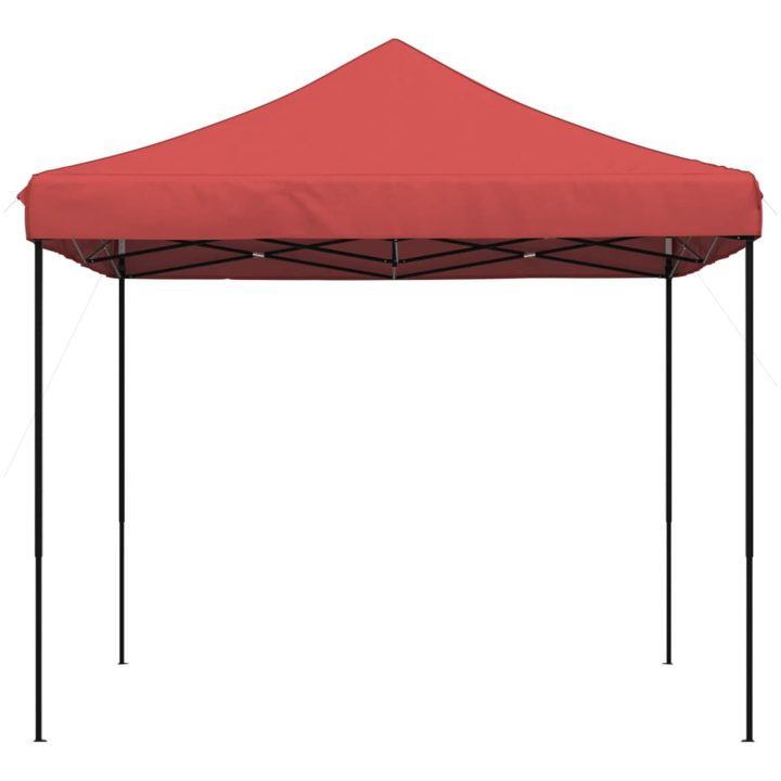 Pop-Up hopfällbart partytält 292x292x315 cm vinröd vidaXL – bild 4