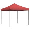 Pop-Up hopfällbart partytält 292x292x315 cm vinröd vidaXL – miniatyr 5