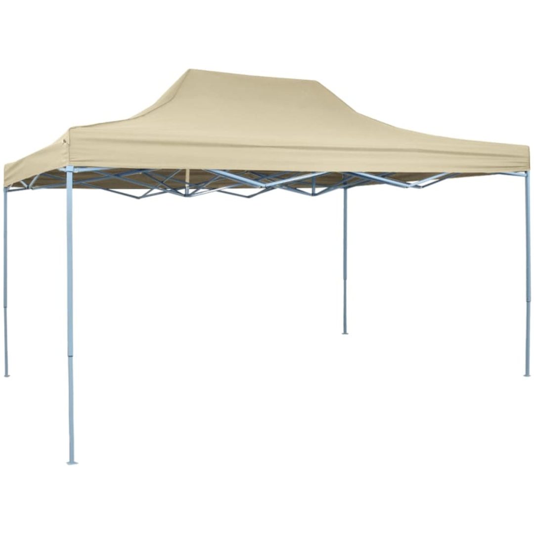 Pop-Up hopfällbart partytält 3x4,5 m gräddvit vidaXL