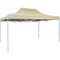 Pop-Up hopfällbart partytält 3x4,5 m gräddvit vidaXL