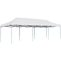 Pop-Up hopfällbart partytält 3x9 m vit vidaXL