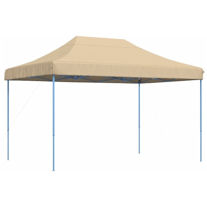 Pop-Up hopfällbart partytält 410x279x315 cm beige vidaXL – bild 2