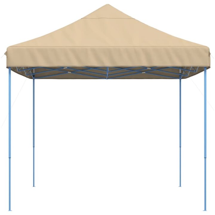 Pop-Up hopfällbart partytält 410x279x315 cm beige vidaXL – bild 4