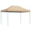 Pop-Up hopfällbart partytält 410x279x315 cm beige vidaXL – miniatyr 5