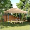 Pop-Up hopfällbart partytält 410x279x315 cm beige vidaXL – miniatyr 1