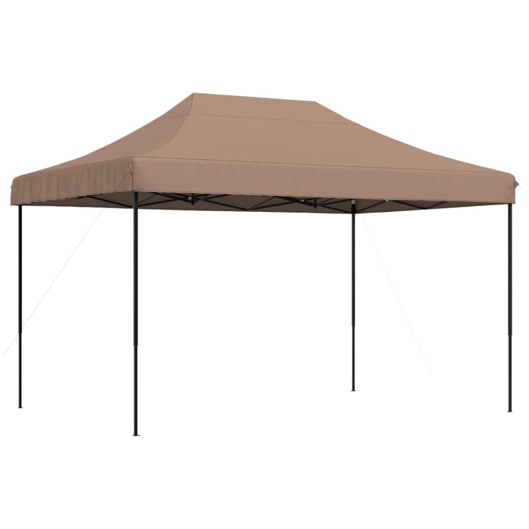 Pop-Up hopfällbart partytält 410x279x315 cm brun vidaXL – bild 2