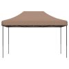Pop-Up hopfällbart partytält 410x279x315 cm brun vidaXL – miniatyr 3