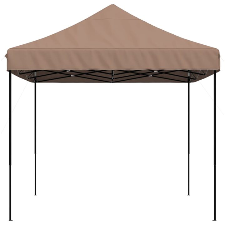 Pop-Up hopfällbart partytält 410x279x315 cm brun vidaXL – bild 4