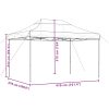 Pop-Up hopfällbart partytält 410x279x315 cm grön vidaXL – miniatyr 9
