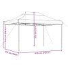 Pop-Up hopfällbart partytält 410x279x315 cm orange vidaXL – miniatyr 9