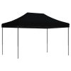 Pop-Up hopfällbart partytält 410x279x315 cm svart vidaXL – miniatyr 5