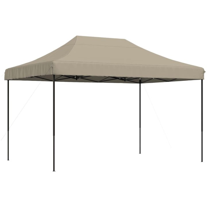 Pop-Up hopfällbart partytält 410x279x315 cm taupe vidaXL – bild 2
