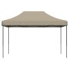 Pop-Up hopfällbart partytält 410x279x315 cm taupe vidaXL – miniatyr 3