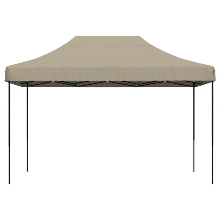 Pop-Up hopfällbart partytält 410x279x315 cm taupe vidaXL – bild 3