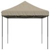 Pop-Up hopfällbart partytält 410x279x315 cm taupe vidaXL – miniatyr 4
