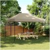 Pop-Up hopfällbart partytält 410x279x315 cm taupe vidaXL – miniatyr 1