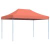 Pop-Up hopfällbart partytält 410x279x315 cm terrakotta vidaXL – miniatyr 2