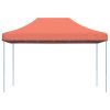 Pop-Up hopfällbart partytält 410x279x315 cm terrakotta vidaXL – miniatyr 3